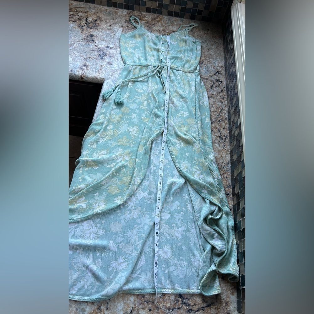 Floral Green Summer Dress - Picture 8 of 9